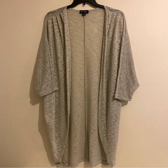 Charlie Paige Women’s Open Cardigan Lightweight Sweater One Size See-Through - Picture 1 of 7